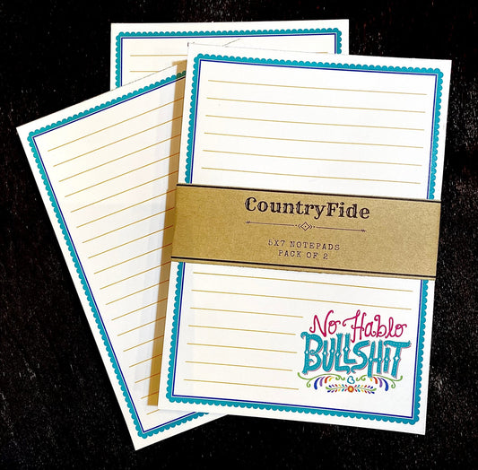 No Hablo BS Note Pad Set of 2 - CountryFide Custom Accessories and Outdoors