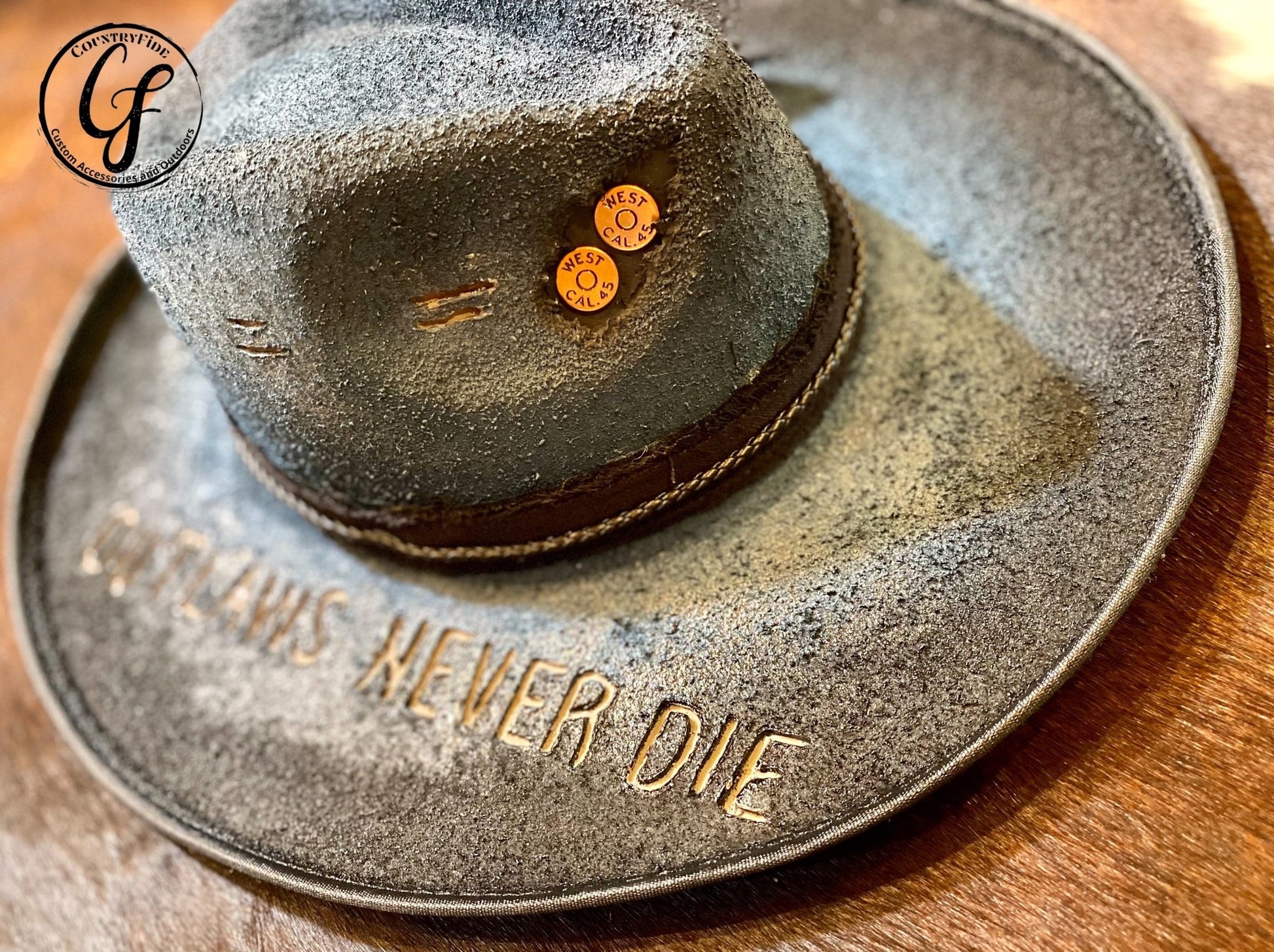 OUTLAW FEDORA - CountryFide Custom Accessories and Outdoors
