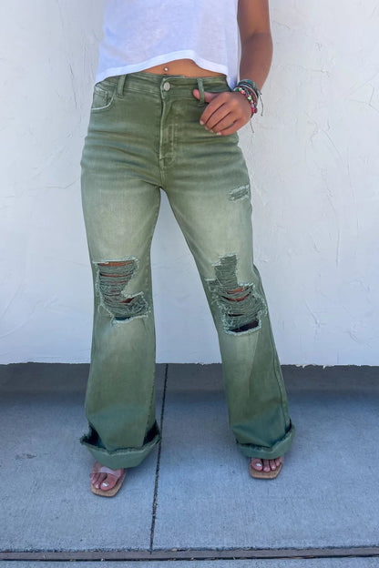 **PREORDER** BLAKELEY DISTRESSED COLORED JEANS - CountryFide Custom Accessories and Outdoors
