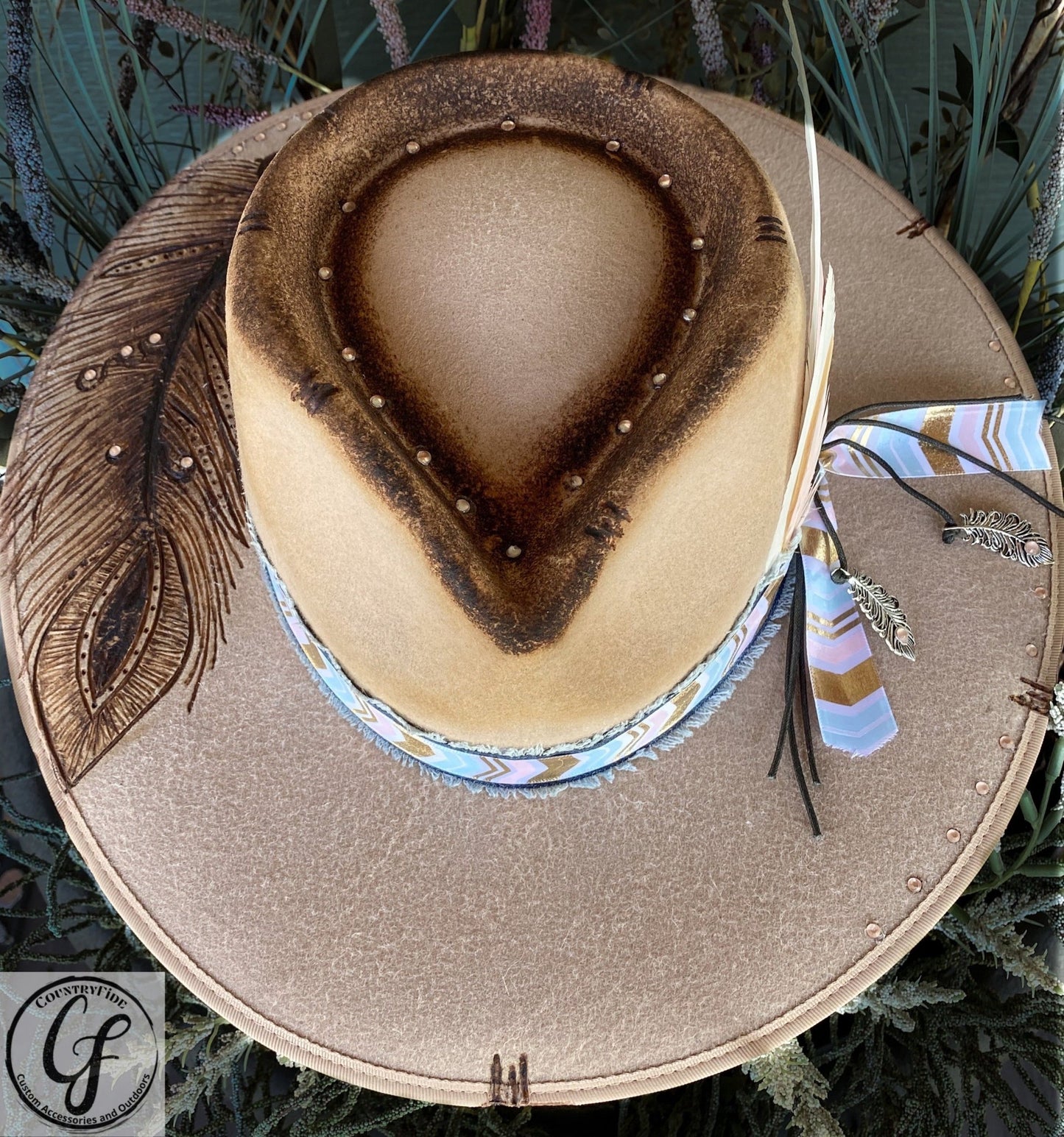 Pretty In Pink Fedora - CountryFide Custom Accessories and Outdoors