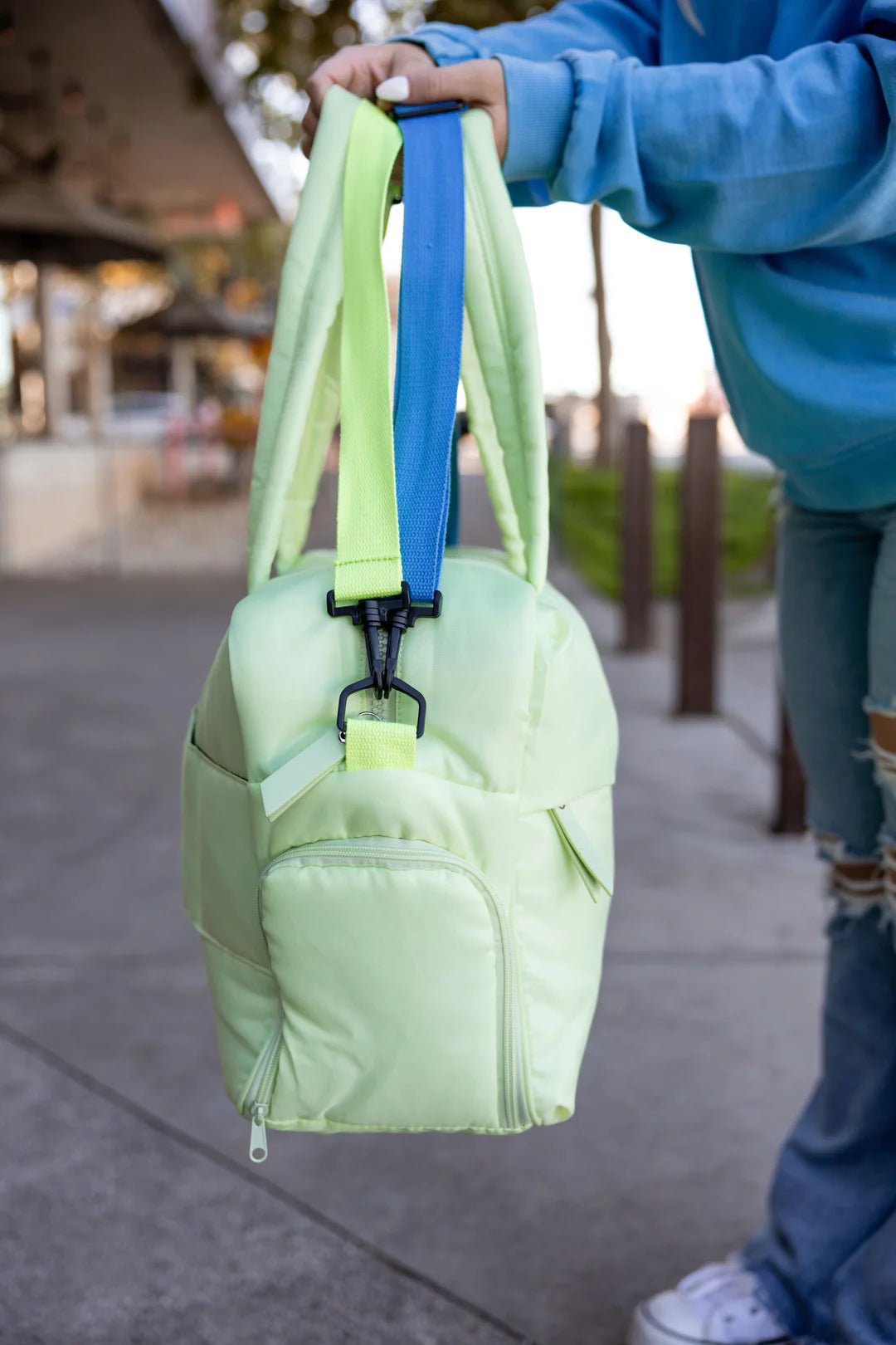 PUFFER DUFFLE - ELECTRIC LIME - CountryFide Custom Accessories and Outdoors