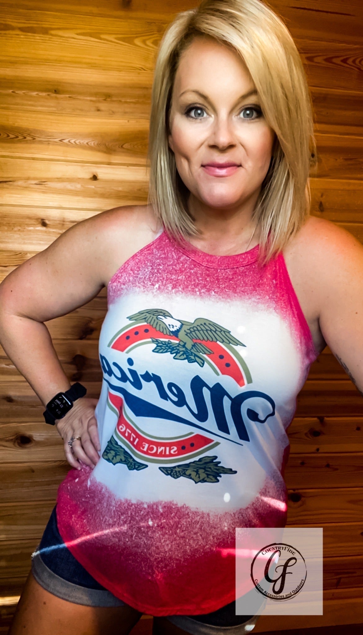 RED WHITE AND BLUE ROCKER TANK - CountryFide Custom Accessories and Outdoors