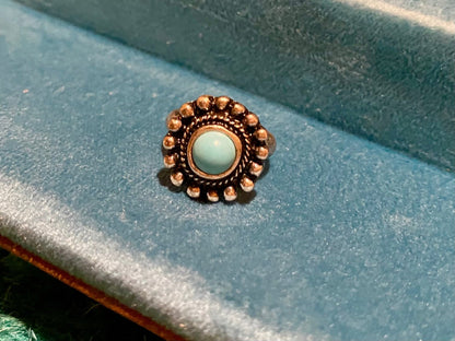 ROUND TURQUOISE RING - CountryFide Custom Accessories and Outdoors