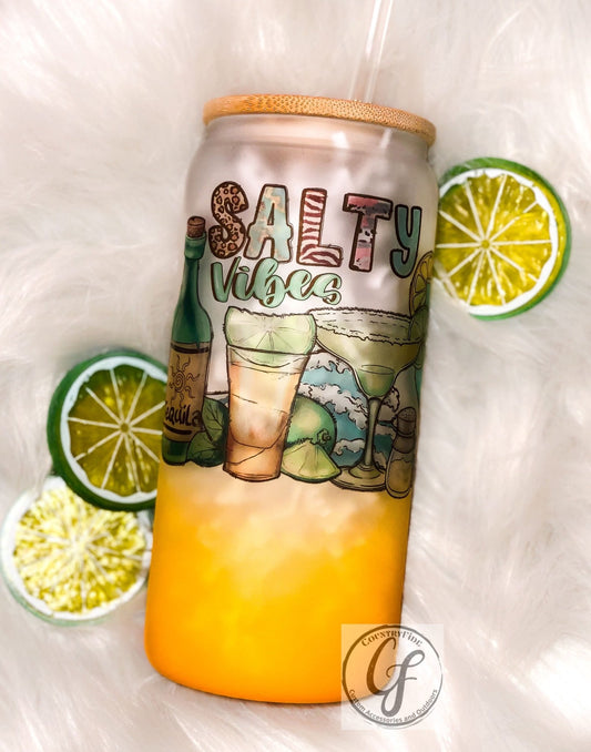 SALTY VIBES - Frosted orange - CountryFide Custom Accessories and Outdoors