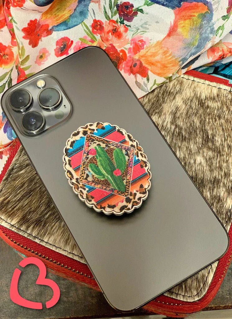 Serape Cactus Phone Grip - CountryFide Custom Accessories and Outdoors
