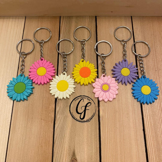 SILICONE FLOWER KEYCHAINS - CountryFide Custom Accessories and Outdoors