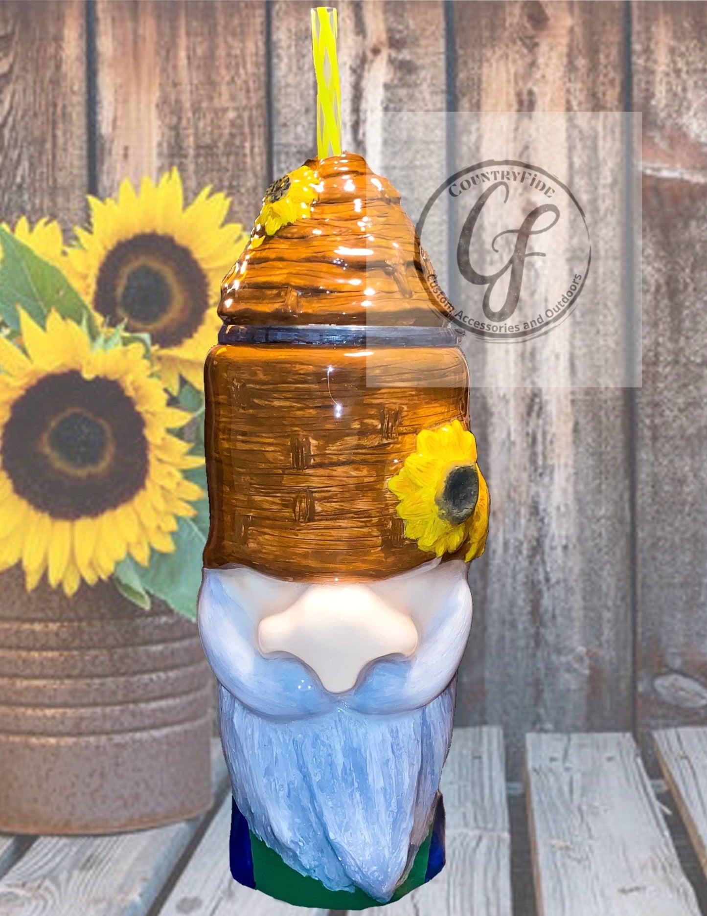 Sunflower Gnome 3D - CountryFide Custom Accessories and Outdoors