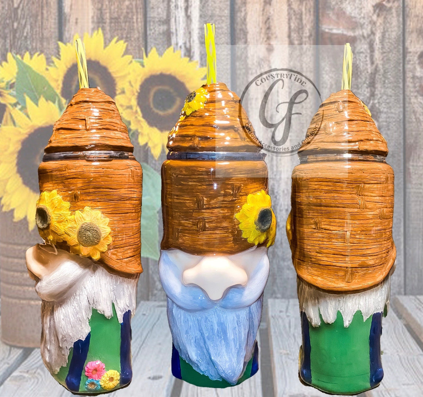 Sunflower Gnome 3D - CountryFide Custom Accessories and Outdoors