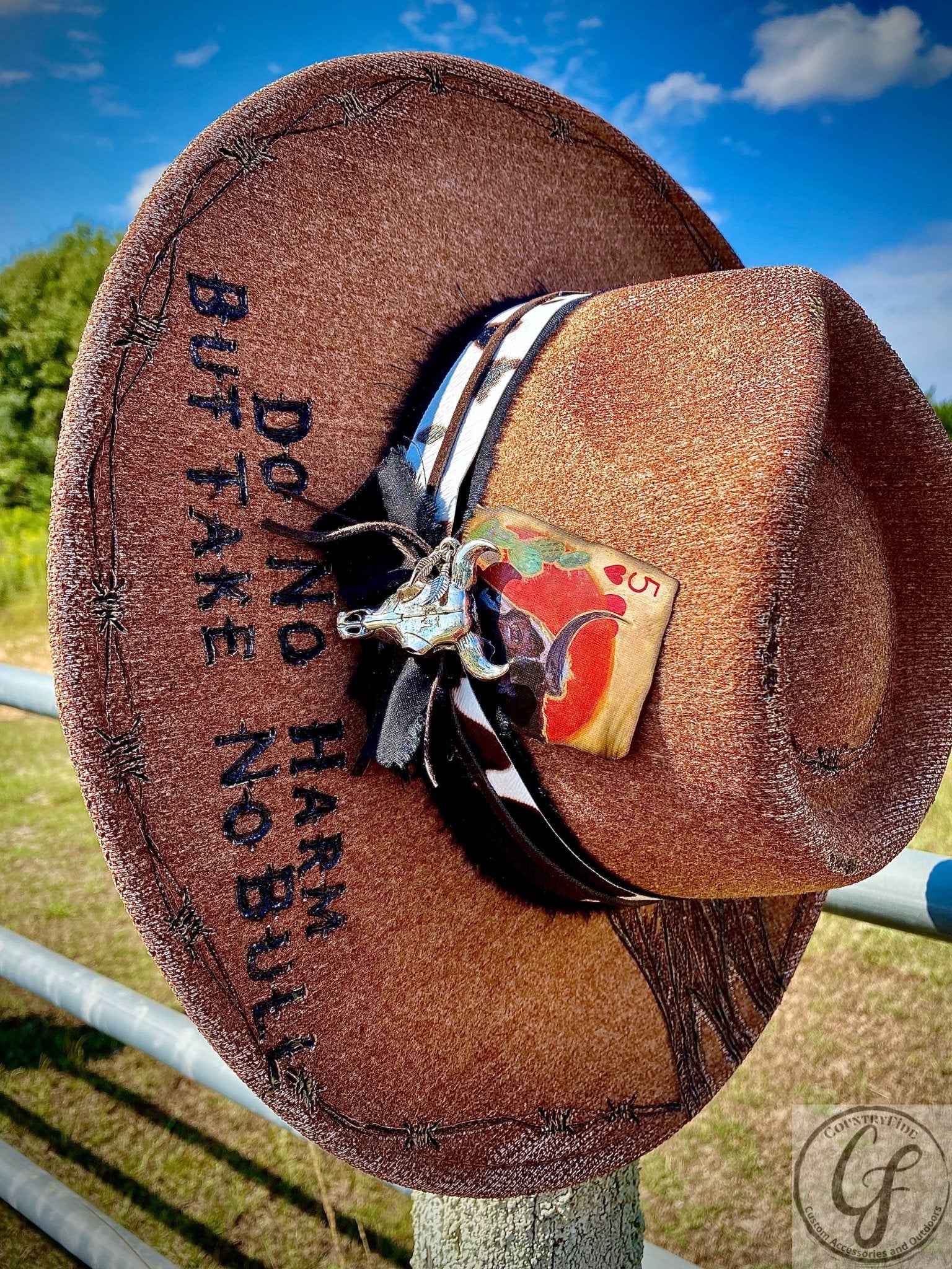 TAKE NO BULL FEDORA - CountryFide Custom Accessories and Outdoors