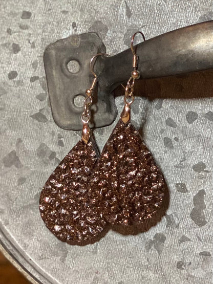 Teardrop Epoxy Resin Earrings - CountryFide Custom Accessories and Outdoors