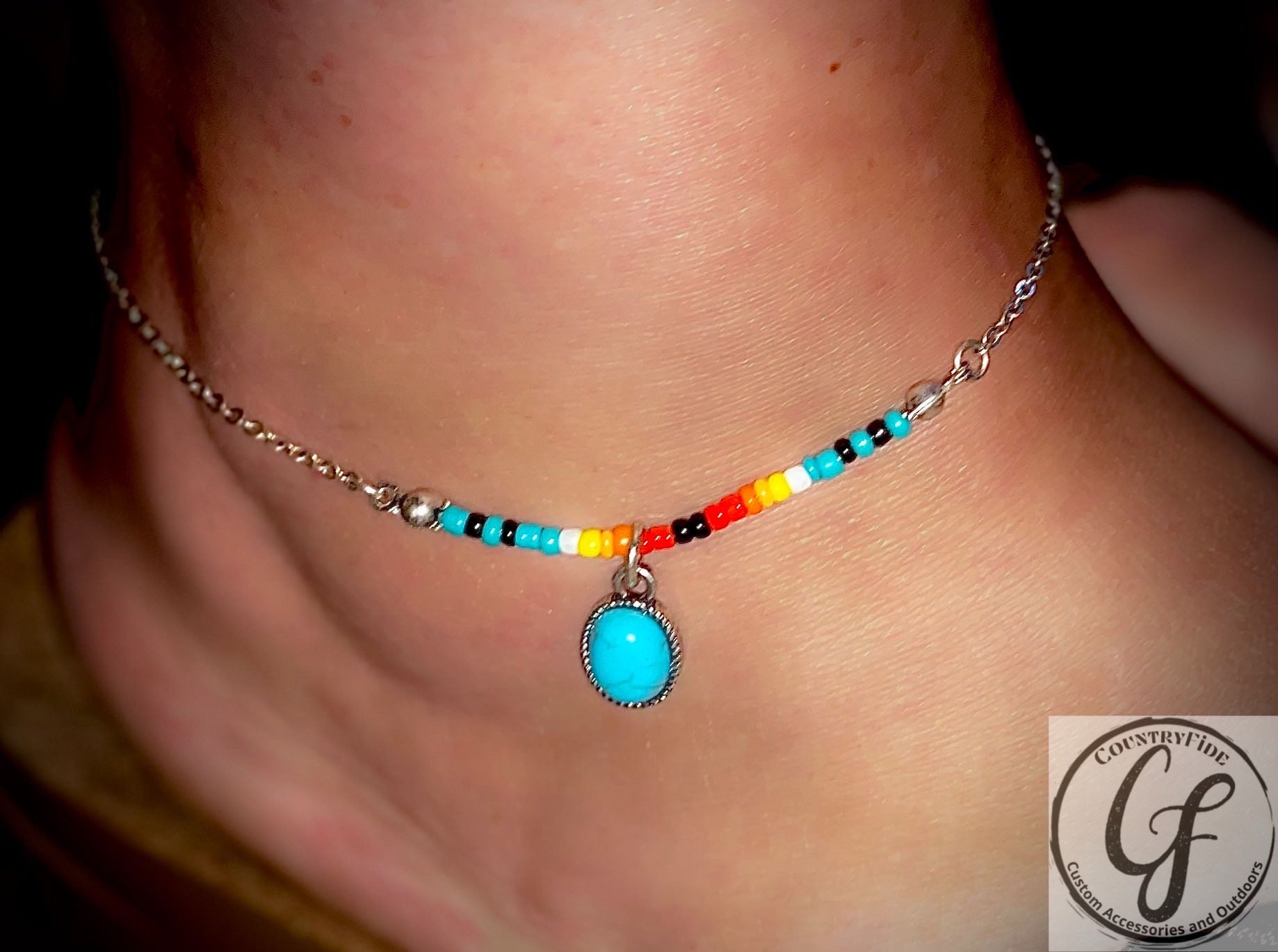 The Ruidoso Beaded Anklet - CountryFide Custom Accessories and Outdoors
