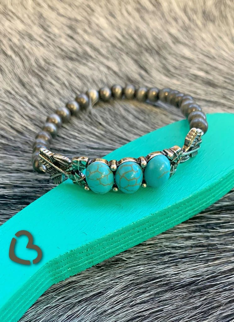 Turquoise Arrow Stretch Bracelet - CountryFide Custom Accessories and Outdoors