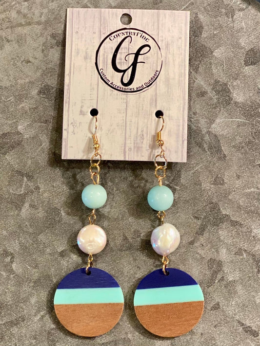 UNDER THE SEA THREE TIER EARRINGS - CountryFide Custom Accessories and Outdoors