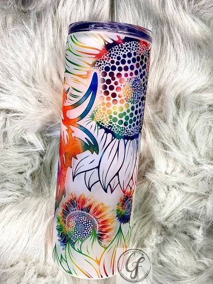 Watercolor Flower Highland - CountryFide Custom Accessories and Outdoors