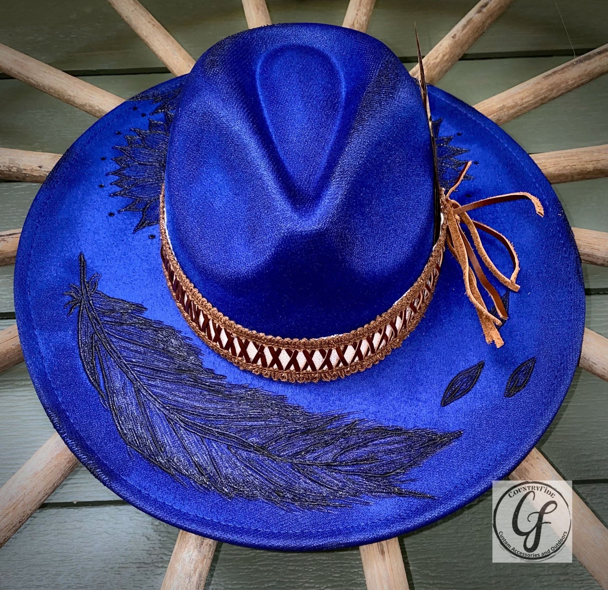 WEARING THE BLUES FEDORA - CountryFide Custom Accessories and Outdoors