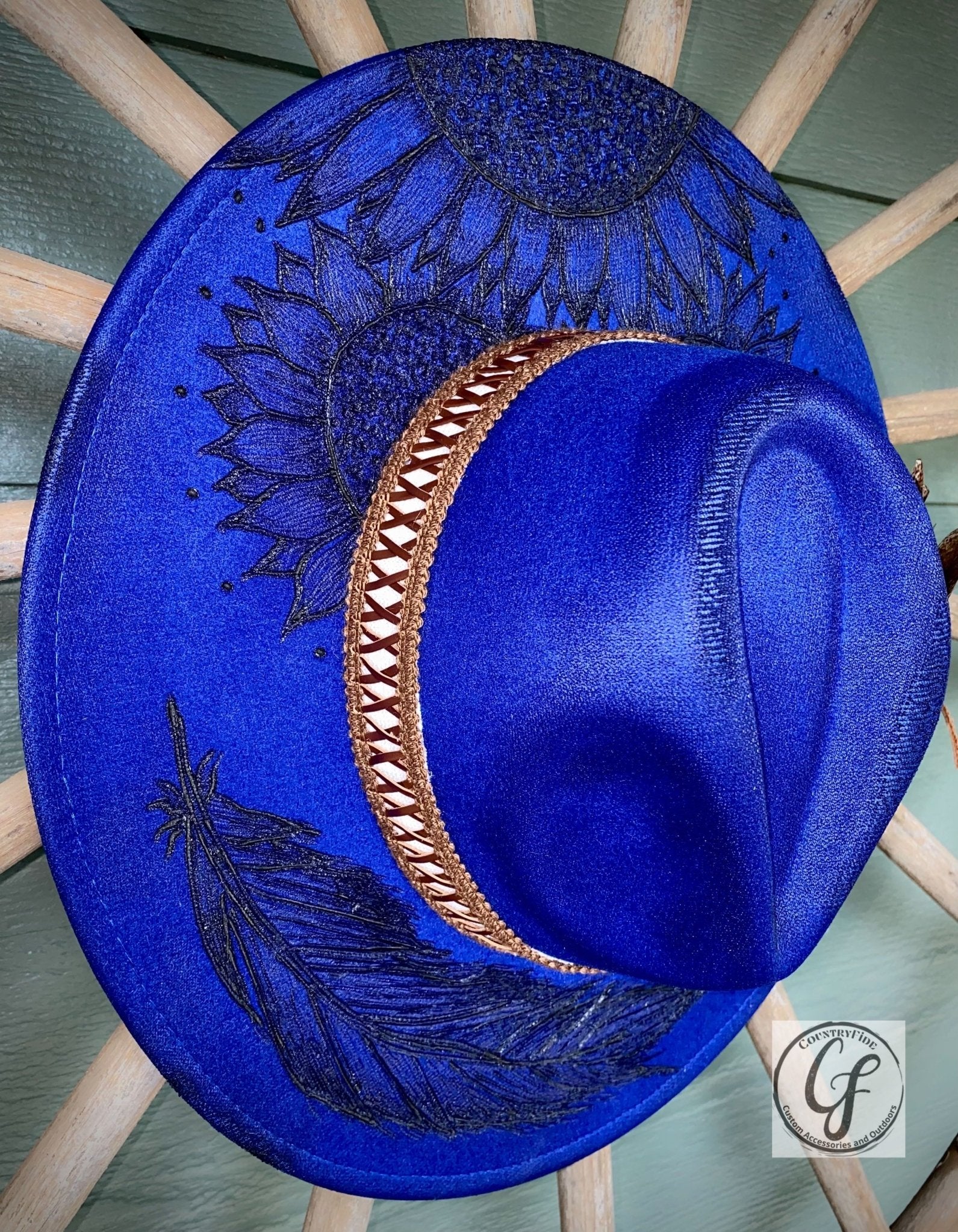 WEARING THE BLUES FEDORA - CountryFide Custom Accessories and Outdoors