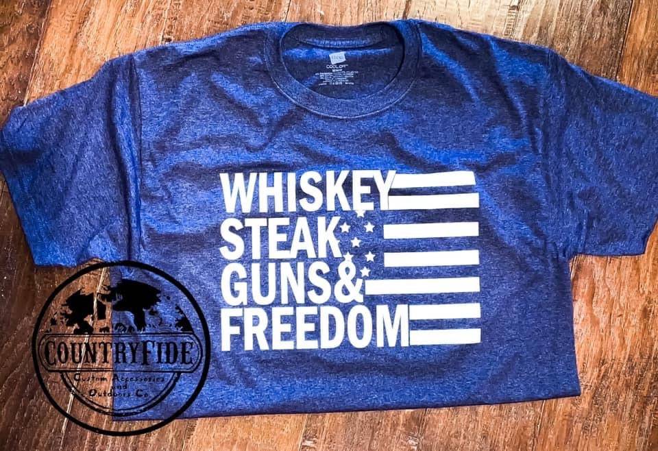 Whiskey Steak Guns Freedom - CountryFide Custom Accessories and Outdoors